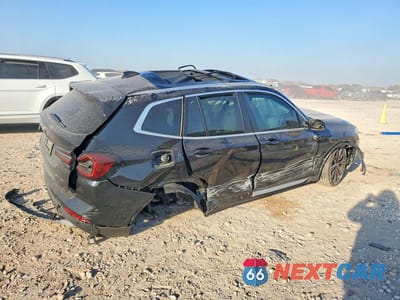 Trzecie zdjęcie samochodu z tyłu: 2023 BMW X3 SDRIVE30I VIN:5UX43DP0XP9R72800 - miniatura