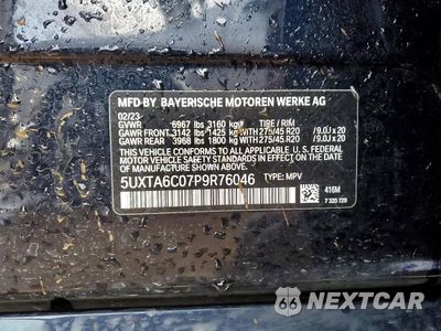 Zdjęcie 12 z 12 samochodu: 2023 BMW X5 XDRIVE45E VIN:5UXTA6C07P9R76046 - miniatura