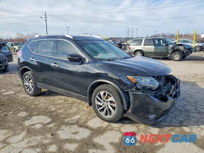 Czwarte zdjęcie samochodu z boku: 2015 NISSAN ROGUE SL VIN:5N1AT2MV9FC845588 - miniatura