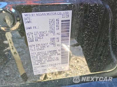 Zdjęcie 14 z 14 samochodu: 2020 NISSAN ROGUE SV VIN:5N1AT2MV2LC760829 - miniatura