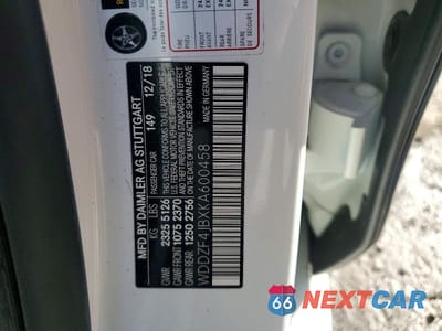 Zdjęcie 12 z 12 samochodu: 2019 MERCEDES-BENZ E 300 VIN:WDDZF4JBXKA600458 - miniatura
