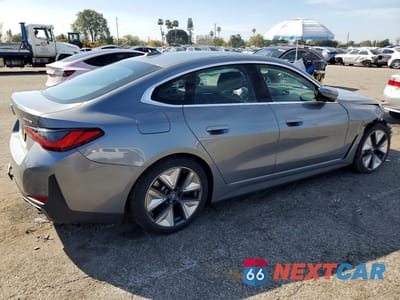 Trzecie zdjęcie samochodu z tyłu: 2024 BMW I4 EDRIVE 35 VIN:WBY43AW03RFS84206 - miniatura