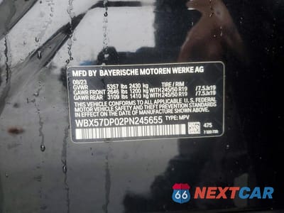 Zdjęcie 14 z 14 samochodu: 2023 BMW X3 XDRIVE30I VIN:WBX57DP02PN245655 - miniatura