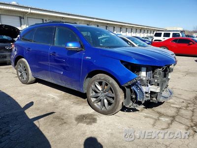 Czwarte zdjęcie samochodu z boku: 2020 ACURA MDX A-SPEC VIN:5J8YD4H01LL017722 - miniatura