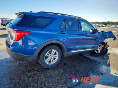Trzecie zdjęcie samochodu z tyłu: 2020 FORD EXPLORER XLT VIN:1FMSK8DHXLGB59911 - miniatura