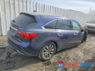 Trzecie zdjęcie samochodu z tyłu: 2014 ACURA MDX TECHNOLOGY VIN:5FRYD4H43EB025827 - miniatura