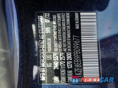 Zdjęcie 12 z 12 samochodu: 2023 MERCEDES-BENZ E 350 4MATIC VIN:W1KZF8EB9PB099677 - miniatura