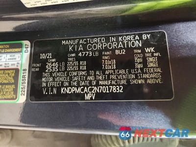 Zdjęcie 13 z 13 samochodu: 2022 KIA SPORTAGE LX VIN:KNDPMCAC2N7017832 - miniatura