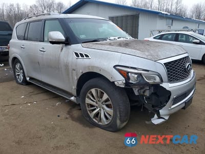 Czwarte zdjęcie samochodu z boku: 2015 INFINITI QX80 VIN:JN8AZ2NE3F9083118 - miniatura