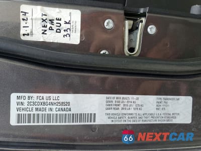 Zdjęcie 12 z 12 samochodu: 2022 DODGE CHARGER SXT VIN:2C3CDXBG4NH258520 - miniatura