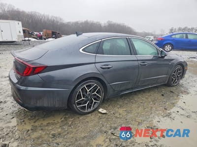 Trzecie zdjęcie samochodu z tyłu: 2021 HYUNDAI SONATA N LINE VIN:5NPEK4JC0MH113097 - miniatura