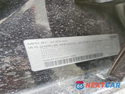 Zdjęcie 12 z 12 samochodu: 2016 AUDI A4 PREMIUM PLUS S-LINE VIN:WAUFFAFL9GN001058 - miniatura