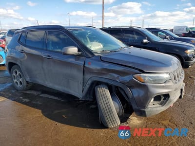 Czwarte zdjęcie samochodu z boku: 2022 JEEP COMPASS TRAILHAWK VIN:3C4NJDDB8NT148185 - miniatura