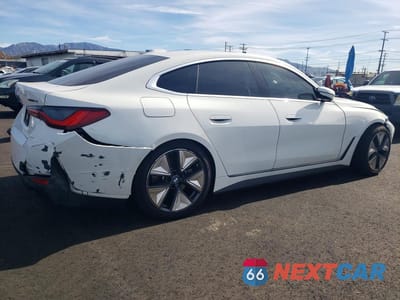Trzecie zdjęcie samochodu z tyłu: 2025 BMW I4 EDRIVE 40 VIN:WBY23HD02SFU11715 - miniatura