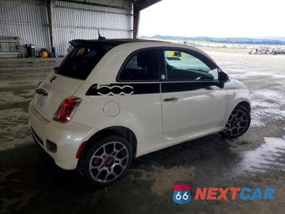 Trzecie zdjęcie samochodu z tyłu: 2012 FIAT 500 VIN:3C3CFFBR1CT500500 - miniatura