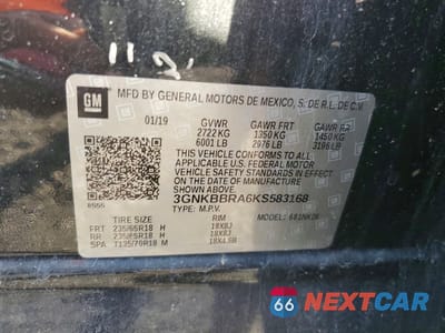 Zdjęcie 13 z 13 samochodu: 2019 CHEVROLET BLAZER 1LT VIN:3GNKBBRA6KS583168 - miniatura