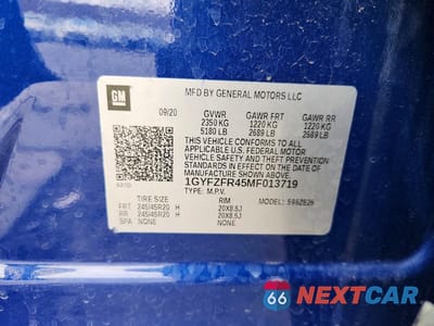 Zdjęcie 13 z 13 samochodu: 2021 CADILLAC XT4 SPORT VIN:1GYFZFR45MF013719 - miniatura
