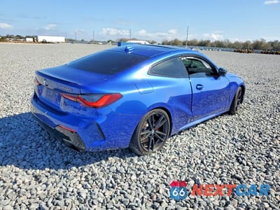 Trzecie zdjęcie samochodu z tyłu: 2022 BMW M440I VIN:WBA83AP0XNCK23977 - miniatura