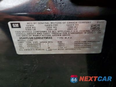 Zdjęcie 14 z 14 samochodu: 2017 GMC TERRAIN SLT VIN:2GKFLUE32H6279633 - miniatura