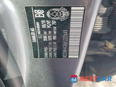 Zdjęcie 13 z 13 samochodu: 2015 MERCEDES-BENZ B 250 4MATIC VIN:WDDMH4GB6FJ320649 - miniatura