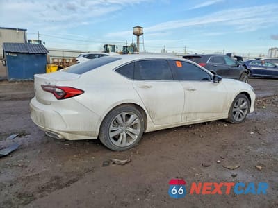 Trzecie zdjęcie samochodu z tyłu: 2022 ACURA TLX TECHNOLOGY VIN:19UUB5F41NA002121 - miniatura
