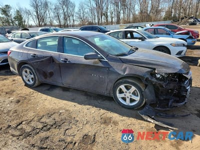 Czwarte zdjęcie samochodu z boku: 2021 CHEVROLET MALIBU LS VIN:1G1ZC5ST9MF084687 - miniatura