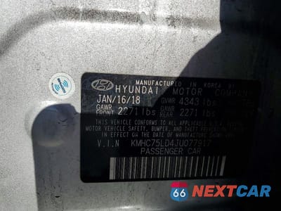 Zdjęcie 13 z 13 samochodu: 2018 HYUNDAI IONIQ LIMITED VIN:KMHC75LD4JU077917 - miniatura
