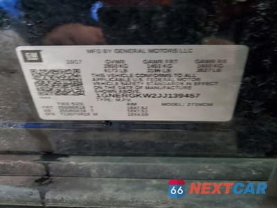 Zdjęcie 13 z 13 samochodu: 2018 CHEVROLET TRAVERSE LT VIN:1GNERGKW2JJ139457 - miniatura