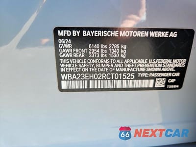 Zdjęcie 12 z 12 samochodu: 2024 BMW 740 I VIN:WBA23EH02RCT01525 - miniatura