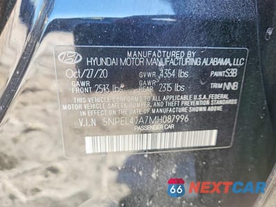 Zdjęcie 12 z 12 samochodu: 2021 HYUNDAI SONATA SEL VIN:5NPEL4JA7MH087996 - miniatura