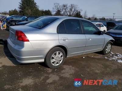 Trzecie zdjęcie samochodu z tyłu: 2005 HONDA CIVIC LX VIN:2HGES16655H600003 - miniatura