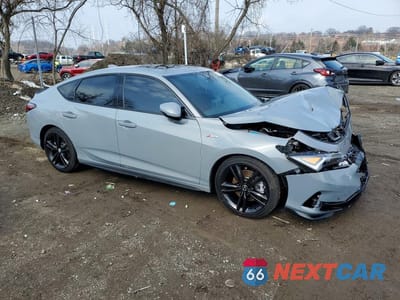 Czwarte zdjęcie samochodu z boku: 2026 ACURA INTEGRA A-SPEC TECH VIN:19UDE4H66TA001446 - miniatura