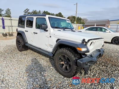 Czwarte zdjęcie samochodu z boku: 2021 JEEP WRANGLER UNLIMITED SPORT VIN:1C4HJXDM1MW546525 - miniatura
