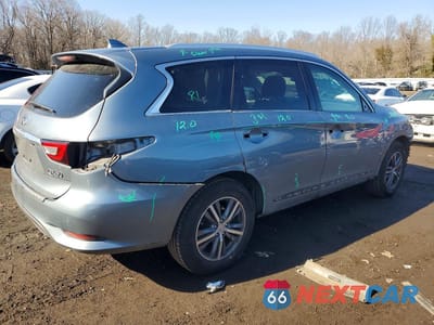 Trzecie zdjęcie samochodu z tyłu: 2017 INFINITI QX60 BASE VIN:5N1DL0MM5HC509996 - miniatura