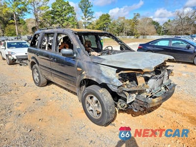 Czwarte zdjęcie samochodu z boku: 2006 HONDA PILOT EX VIN:5FNYF28436B040717 - miniatura