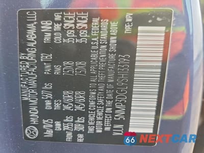 Zdjęcie 13 z 13 samochodu: 2025 HYUNDAI SANTA FE XRT VIN:5NMP3DGL9SH133193 - miniatura