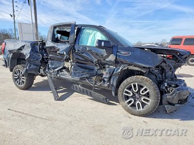 Czwarte zdjęcie samochodu z boku: 2023 GMC SIERRA K1500 AT4 VIN:1GTUUEE8XPZ217367 - miniatura