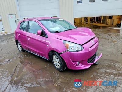 Czwarte zdjęcie samochodu z boku: 2014 MITSUBISHI MIRAGE ES VIN:ML32A4HJ4EH022296 - miniatura