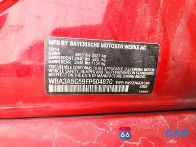 Zdjęcie 12 z 12 samochodu: 2015 BMW 328 I VIN:WBA3A5C59FP604870 - miniatura