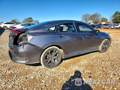 Trzecie zdjęcie samochodu z tyłu: 2019 HONDA CIVIC SPORT VIN:2HGFC2F85KH591596 - miniatura
