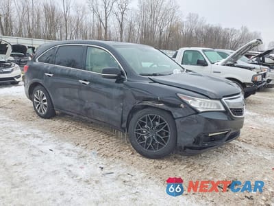 Czwarte zdjęcie samochodu z boku: 2016 ACURA MDX TECHNOLOGY VIN:5FRYD4H4XGB028078 - miniatura