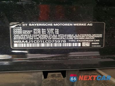Zdjęcie 13 z 13 samochodu: 2020 BMW 430I GRAN COUPE VIN:WBA4J1C01LCD75978 - miniatura