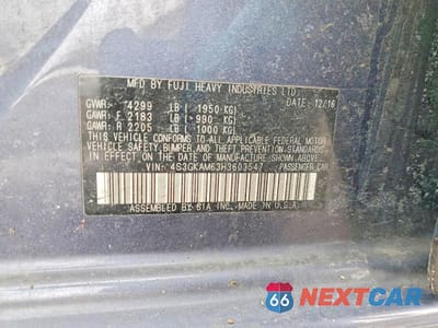 Zdjęcie 12 z 12 samochodu: 2017 SUBARU IMPREZA SPORT VIN:4S3GKAM63H3603547 - miniatura