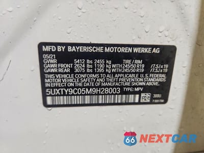 Zdjęcie 14 z 14 samochodu: 2021 BMW X3 XDRIVEM40I VIN:5UXTY9C05M9H28003 - miniatura