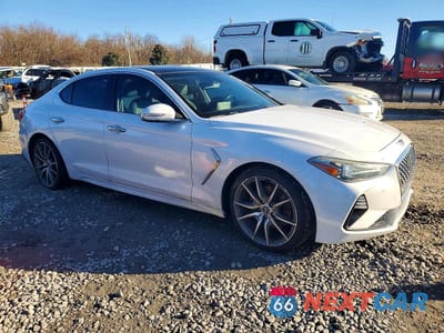 Czwarte zdjęcie samochodu z boku: 2019 GENESIS G70 2.0T ADVANCED VIN:KMTG44LAXKU022468 - miniatura