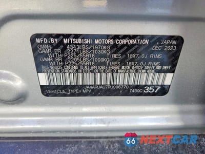 Zdjęcie 13 z 13 samochodu: 2024 MITSUBISHI OUTLANDER SPORT S/SE VIN:JA4ARUAU7RU006770 - miniatura
