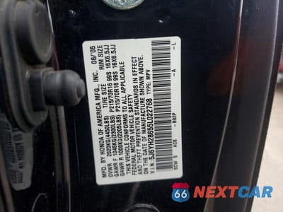 Zdjęcie 12 z 12 samochodu: 2005 HONDA ELEMENT EX VIN:5J6YH28655L022768 - miniatura