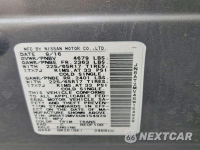 Zdjęcie 13 z 13 samochodu: 2016 NISSAN ROGUE S VIN:JN8AT2MV4GW154929 - miniatura