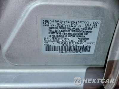 Zdjęcie 12 z 13 samochodu: 2014 NISSAN SENTRA S VIN:3N1AB7AP3EY280743 - miniatura