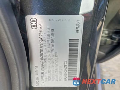 Zdjęcie 12 z 12 samochodu: 2015 AUDI A6 PREMIUM PLUS VIN:WAUFMAFC6FN015133 - miniatura